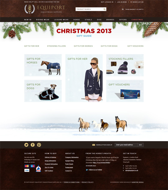 Equiport Christmas Gift Guide Microsite